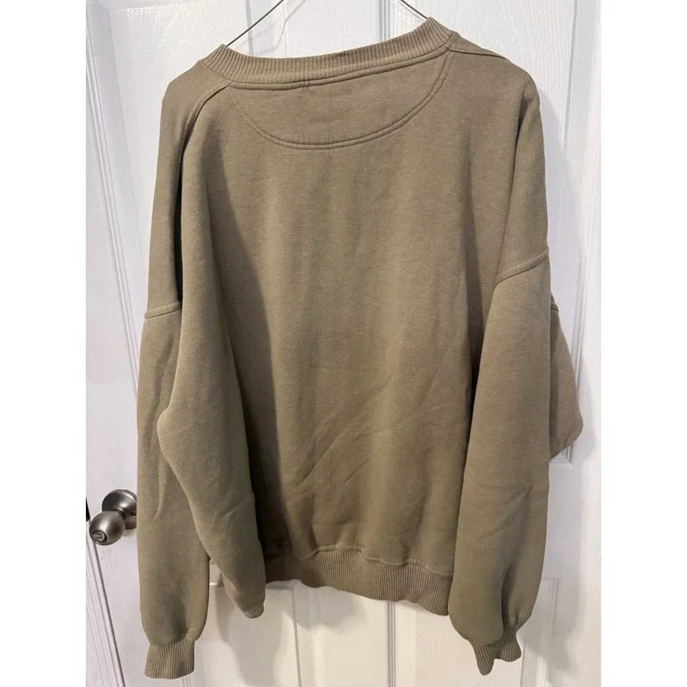 Crable Sportswear Indiana Hoosiers Sweatshirt Mens XL Tan Embroidered Crewneck